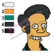 Apu Nahasapeema Simpsons Embroidery Design 03